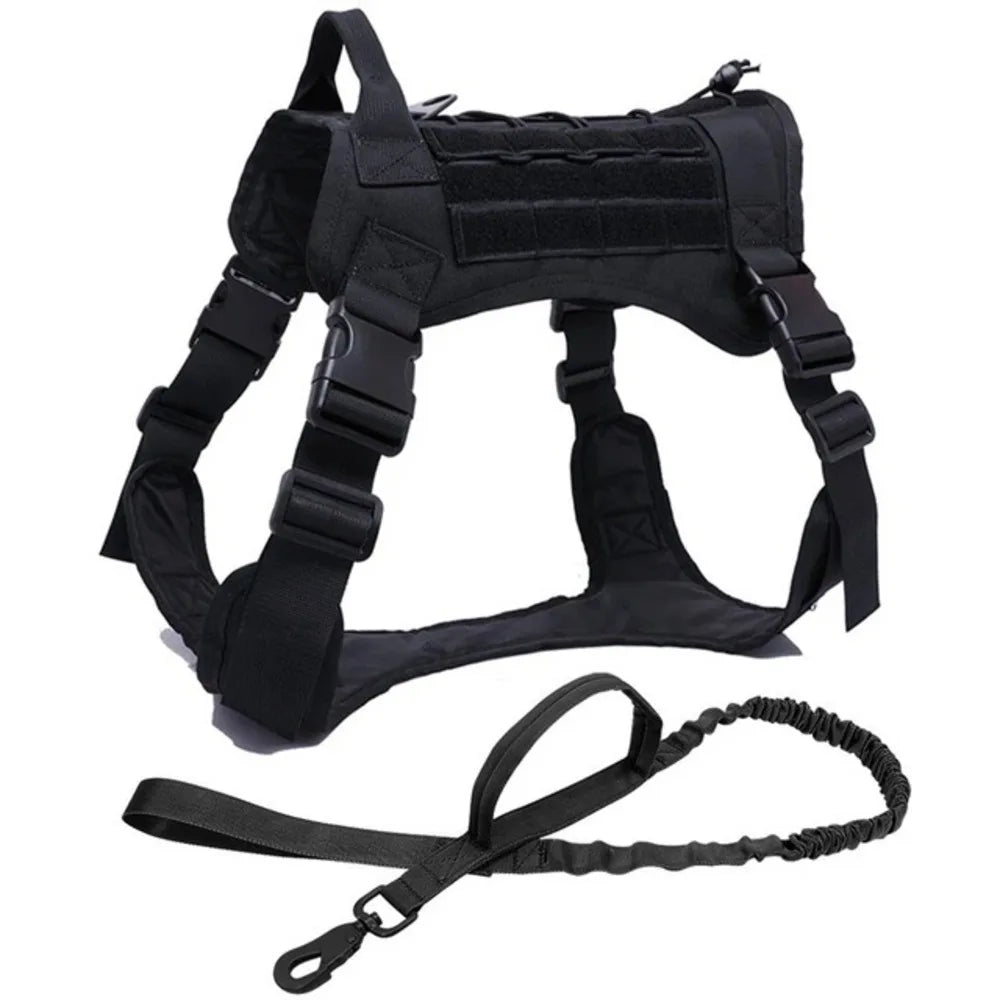 Tactical Military Vest For All Breeds Dogs Retriever Tactical Training Dog Harness Quick Release Vest Pet Training Dog Harness