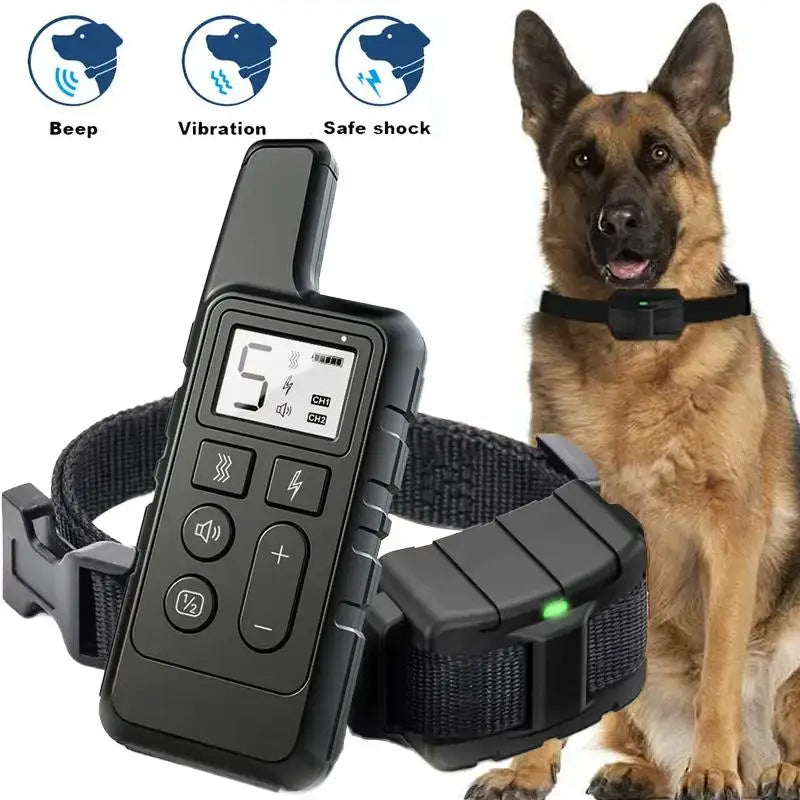 Rechargeable Dog Training Collar 1650ft Remote Control Dog Training Collar with Adjustable Nylon Strap Pet Training Accessories