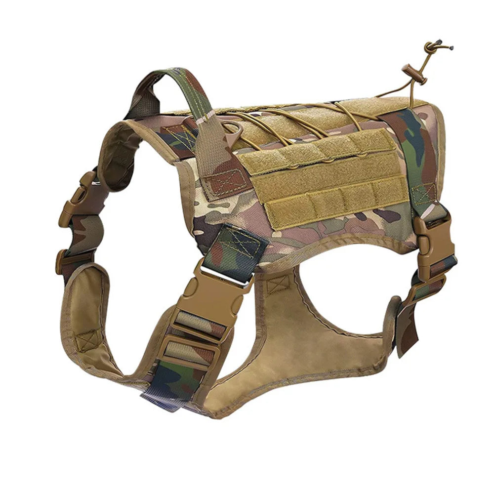 Tactical Military Vest For All Breeds Dogs Retriever Tactical Training Dog Harness Quick Release Vest Pet Training Dog Harness