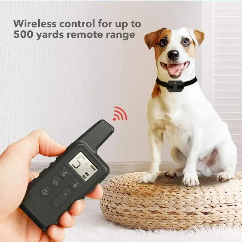 Rechargeable Dog Training Collar 1650ft Remote Control Dog Training Collar with Adjustable Nylon Strap Pet Training Accessories