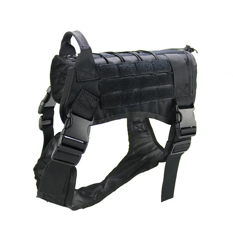 Tactical Dog Harness Military Pet German Shepherd  Pet Training Vest Dog Harness and Leash Set for Small Medium Large Dogs