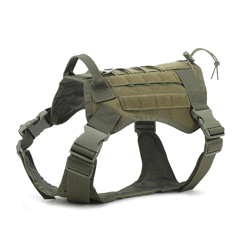 Tactical Dog Harness Military Pet German Shepherd  Pet Training Vest Dog Harness and Leash Set for Small Medium Large Dogs