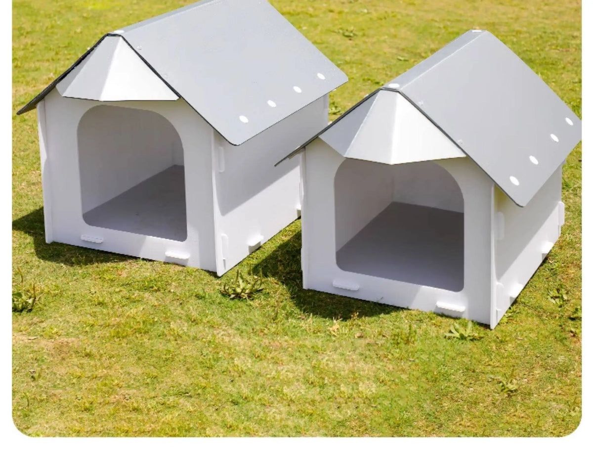 Outdoor dog house Waterproof rainproof sunscreen cold dog house Medium-sized dog kennel Outdoor courtyard kennel Rural dog shed
